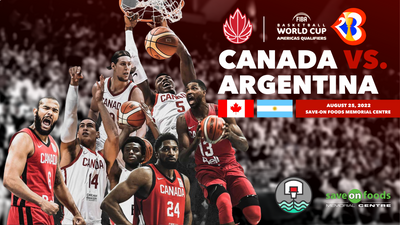 Canada Set to Play FIBA Basketball World Cup Qualifier in Victoria on August 25th
