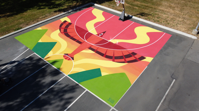 OUTSIDE THE LINES COURT MURALIST: EMILY THIESSEN